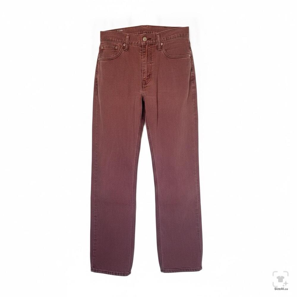 Levis 514 Jeans Mens 32x31 Brown Denim Regular Fit Straight Leg Zip Fly